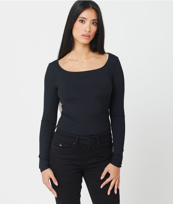 SWAN L.S.TOP, BLACK