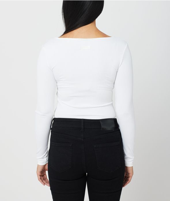 SWAN NŐI HOSSZÚ UJJÚ PÓLÓ, FEHÉR