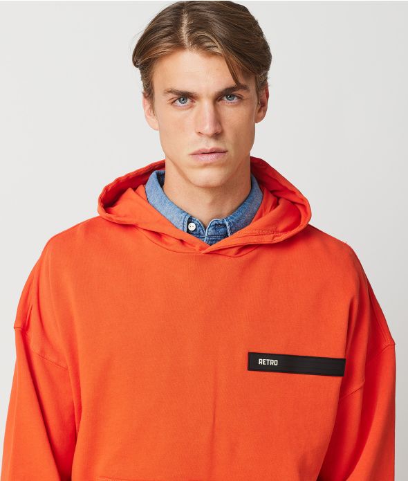 AVUS HOODIE JOGGING TOP, PUMPKIN