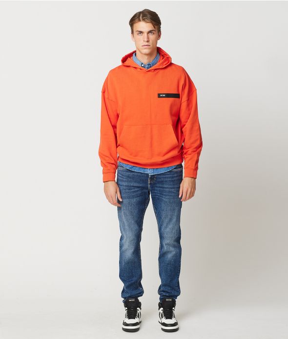 AVUS HOODIE JOGGING TOP, PUMPKIN