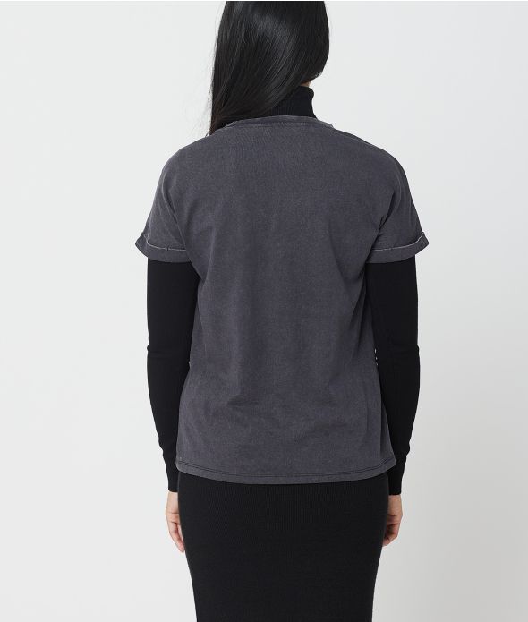 WINONA FASHION TOP, BLACK