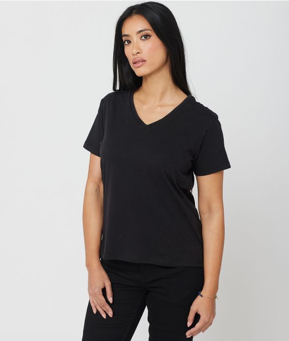 XYLA FASHION TOP, BLACK