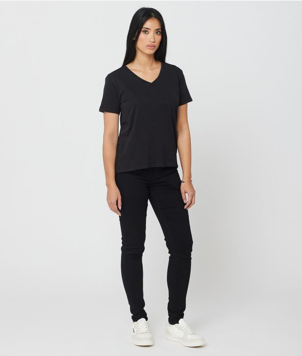 XYLA NŐI DIVATFELSŐ, FEKETE