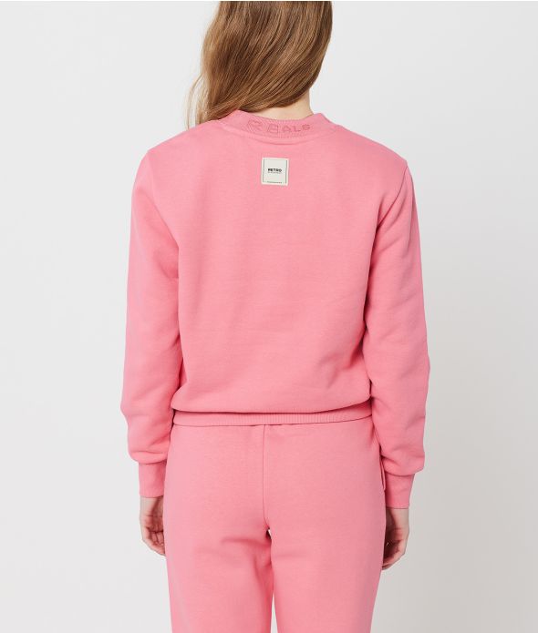 SWAN SWEATSHIRT JOGGING TOP, PINK
