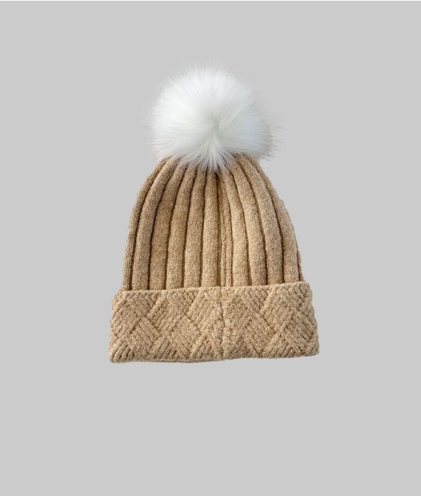 KRISTEN HAT, BEIGE