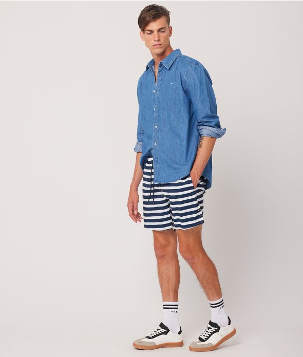 ALMEC BEACHWEAR, BLUE STRIPED