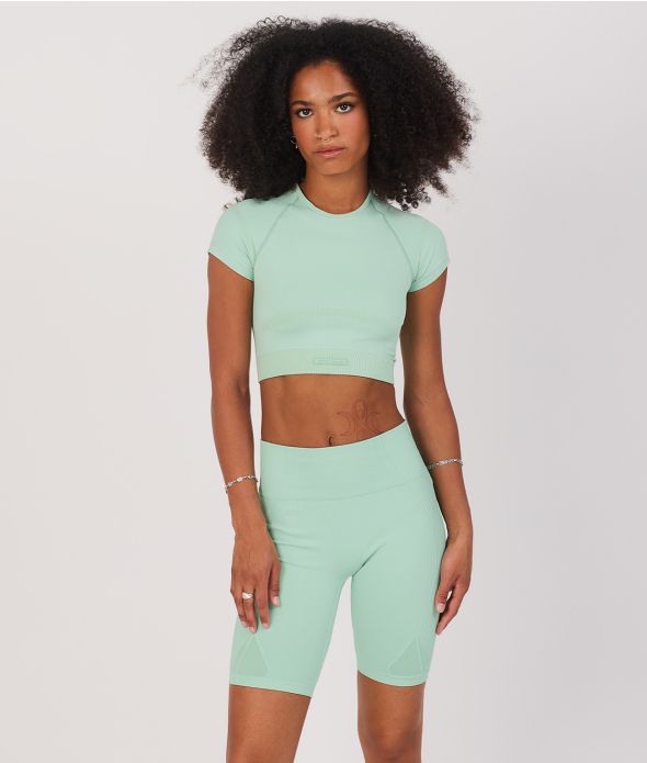 SOLEIL CROP T-SHIRT, MINT