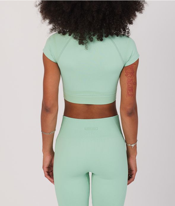 SOLEIL CROP T-SHIRT, MINT