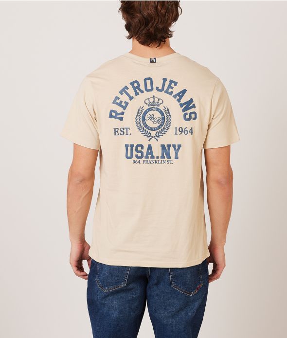 HARALD V-NECK T-SHIRT, SAND