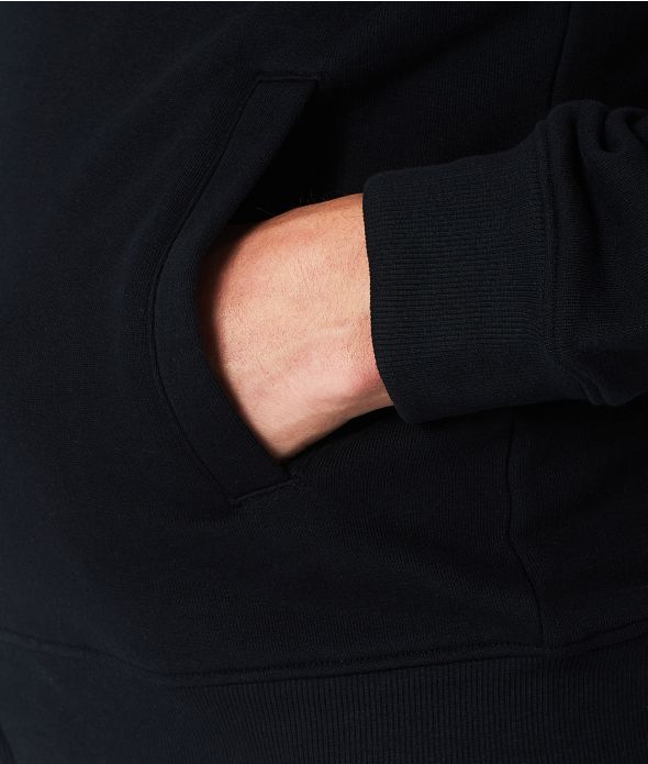 HARALD ZIPUP JOGGING TOP, BLACK