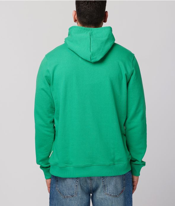 MATS FÉRFI KAPUCNIS MELEGÍTŐFELSŐ, ZÖLD