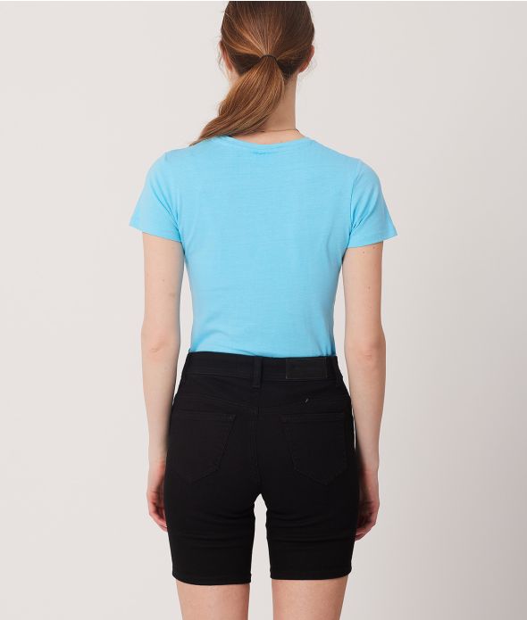 ADELE T-SHIRT, NEON BLUE