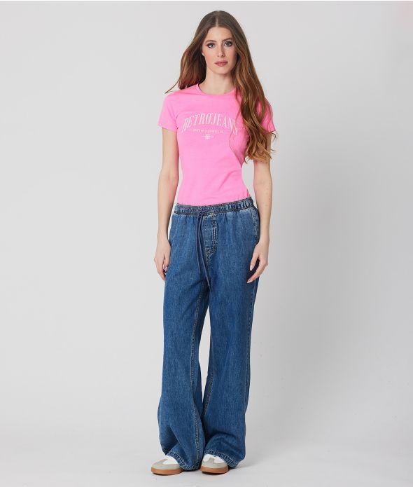 ADELE T-SHIRT, NEON PINK