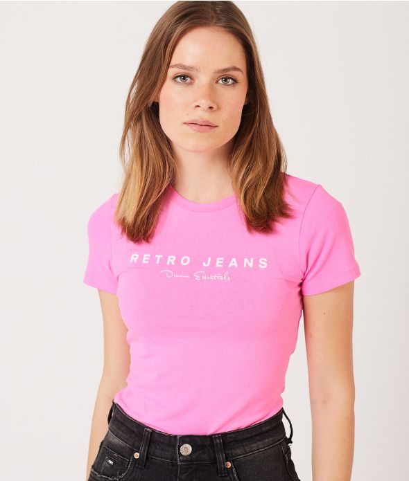 ARLENE T-SHIRT, NEON PINK
