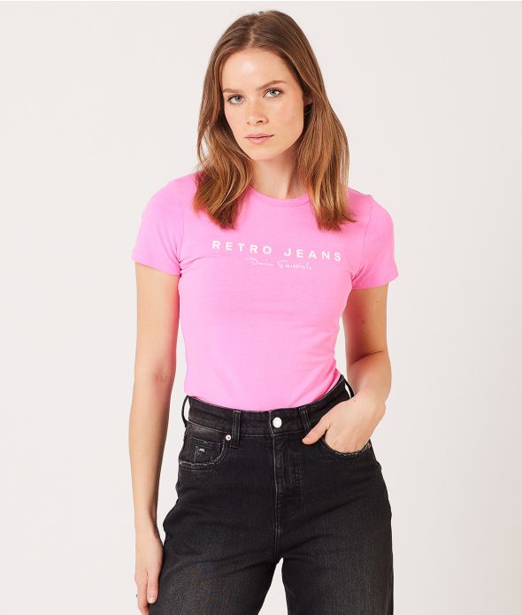ARLENE T-SHIRT, NEON PINK