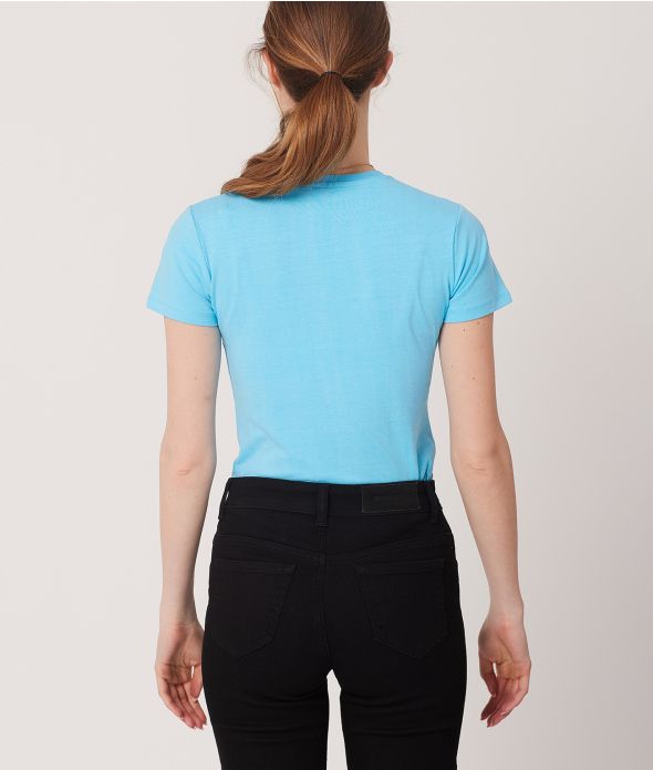 CHRYSTAL T-SHIRT, NEON BLUE