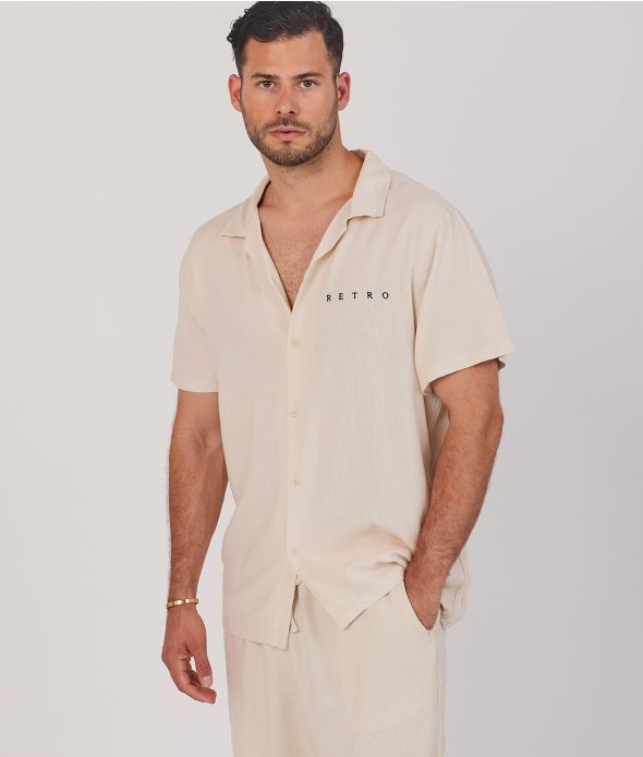 WOODY SHORT SLEEVE SHIRT, SAND