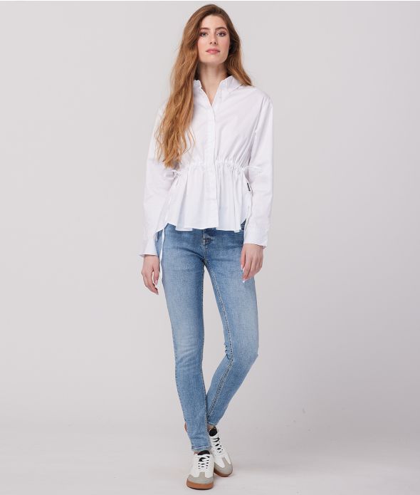 CARINA OVERSIZE BLOUSE, WHITE