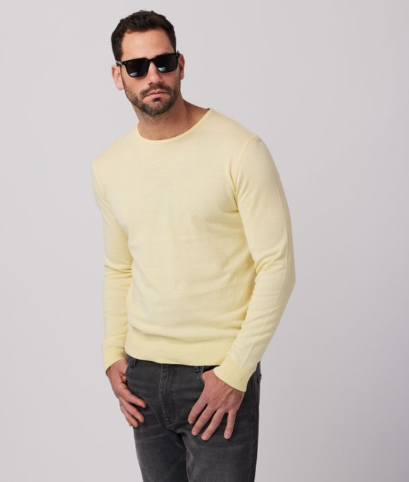 HAMZA SWEATER, LIGHT YELLOW