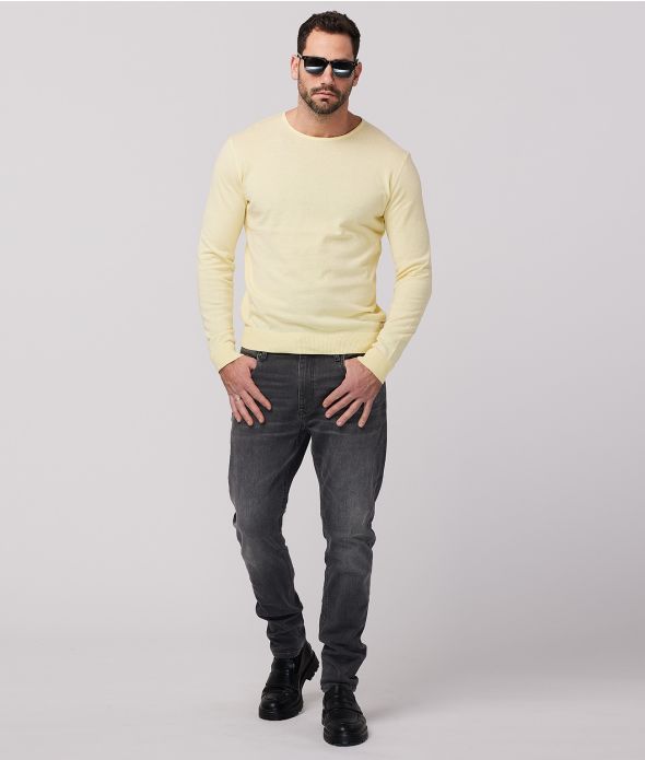 HAMZA FÉRFI KÖTÖTT PULÓVER, VILÁGOS SÁRGA