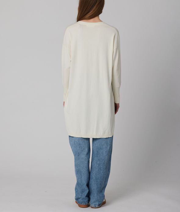 LEONA CARDIGAN, ECRU