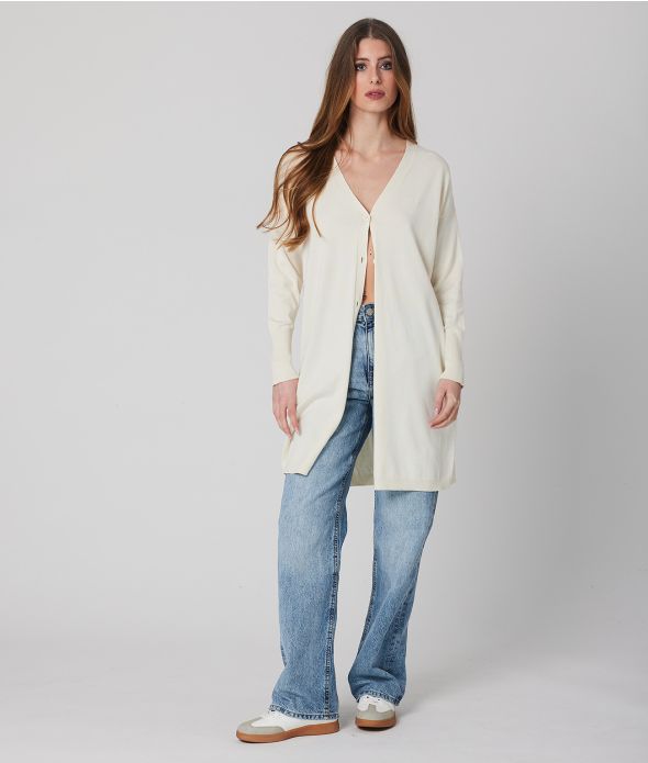 LEONA CARDIGAN, ECRU