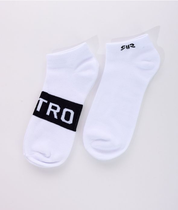 JOKO SHORT SOCKS, WHITE-BLACK