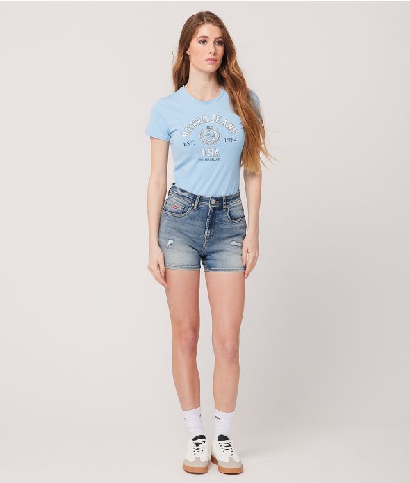 COLETTE T-SHIRT, LIGHT BLUE
