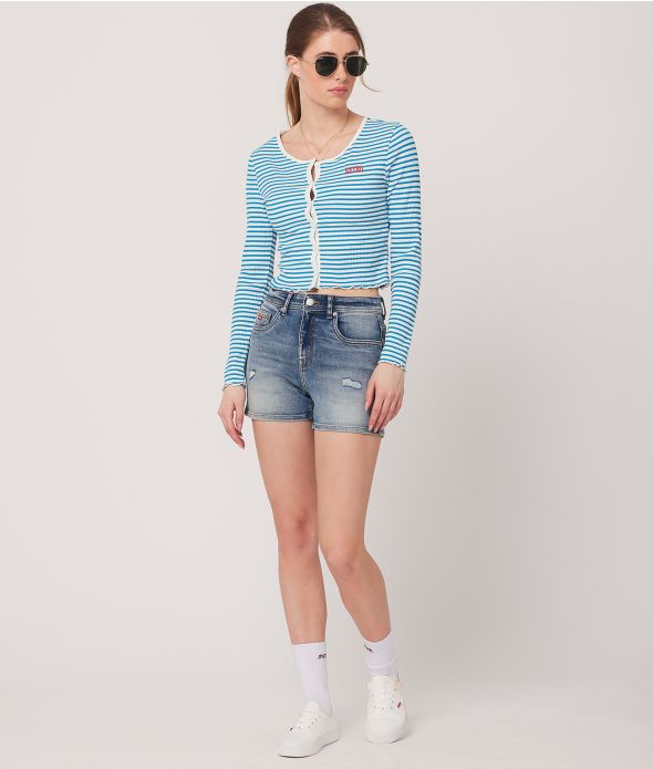 MARICA NŐI KÖTÖTT KARDIGÁN, VILÁGOSKÉK