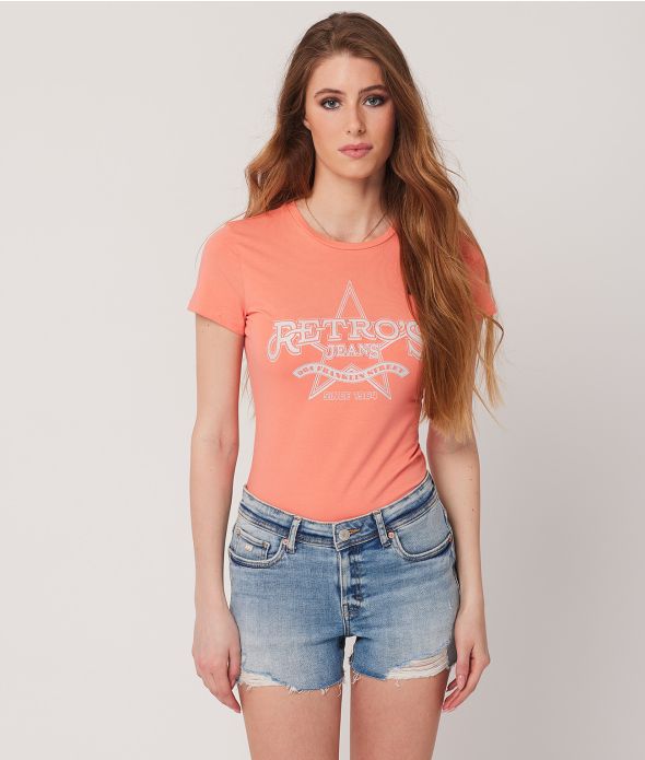 ROWYN T-SHIRT, CORAL