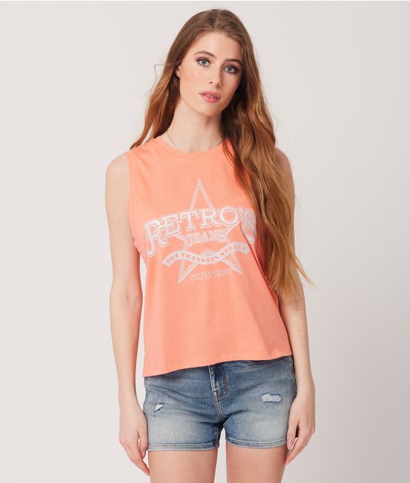 ROWYN TANK TOP, CORAL