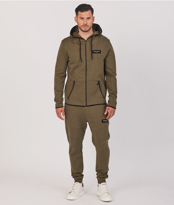 JOKO ZIP HOODIE JOGGING TOP, KHAKI