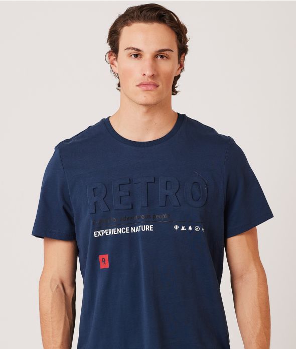 TIMEO T-SHIRT, DENIM BLUE
