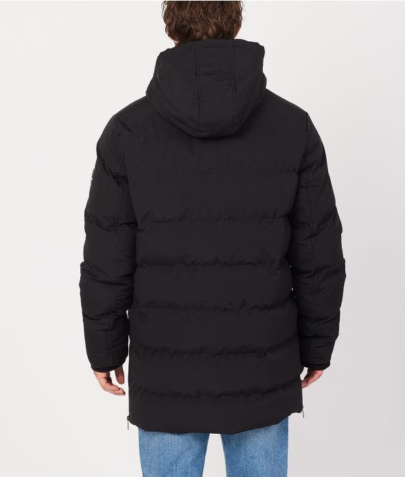 TOBERT LONG JACKET, BLACK
