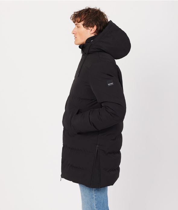 TOBERT LONG JACKET, BLACK