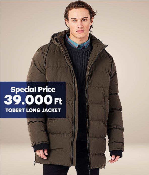 TOBERT LONG JACKET, KHAKI