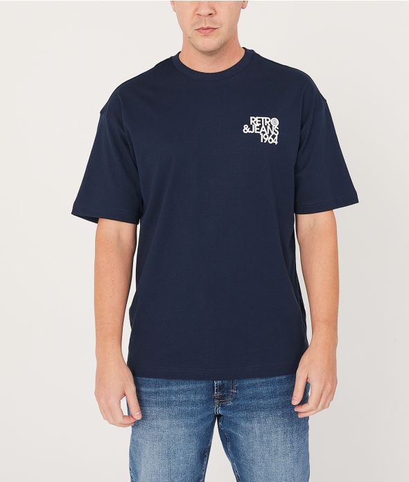 LUCAS T-SHIRT, DARK BLUE