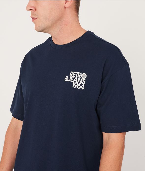 LUCAS T-SHIRT, DARK BLUE