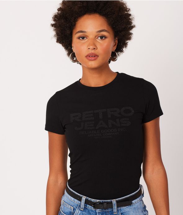 ANNIE T-SHIRT, BLACK