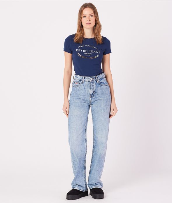 JENNA T-SHIRT, DARK BLUE