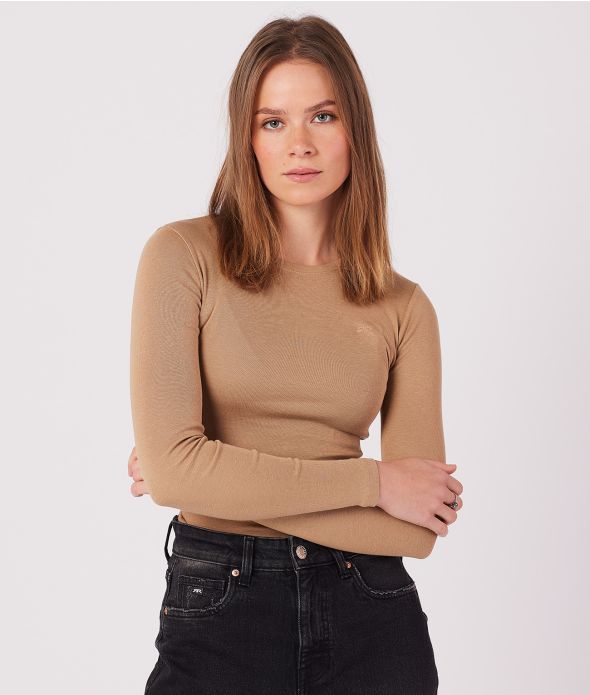 KYRA L.S.TOP, BEIGE