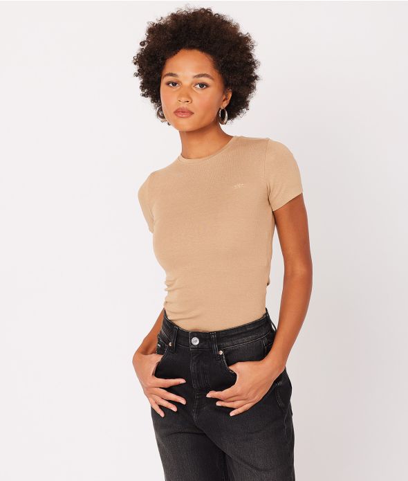 KYRA T-SHIRT, BEIGE