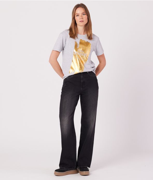 MARTHA T-SHIRT, GREY MELANGE