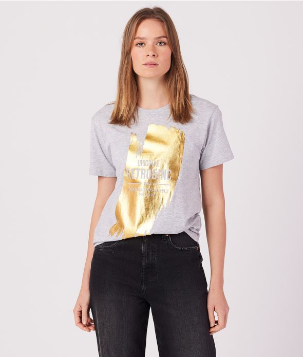 MARTHA T-SHIRT, GREY MELANGE