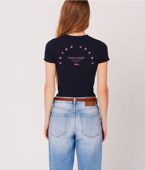 MINDY T-SHIRT, DARK BLUE