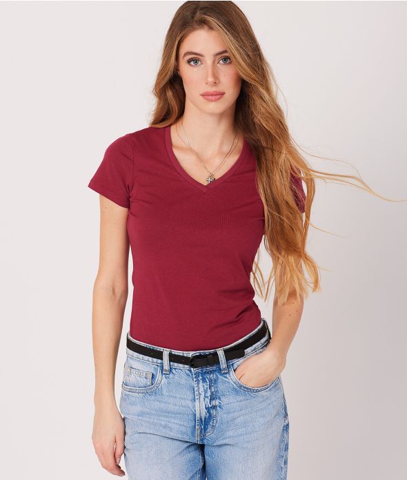 MINERVA T-SHIRT, BORDEAUX