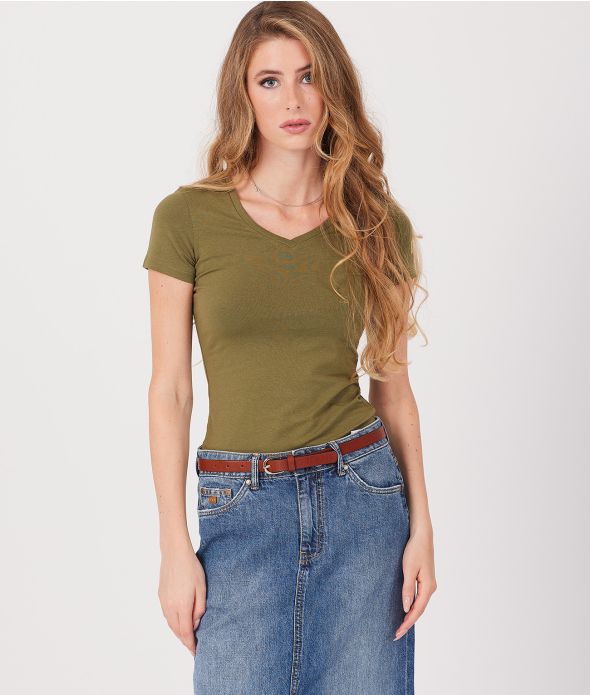 MINERVA T-SHIRT, KHAKI