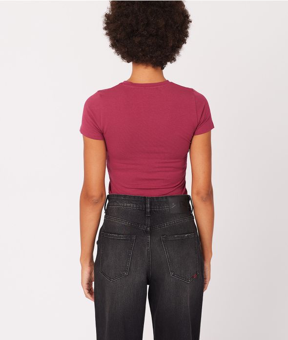 SYLVIE T-SHIRT, BORDEAUX