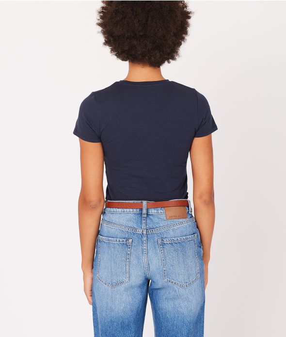 SYLVIE T-SHIRT, DARK BLUE