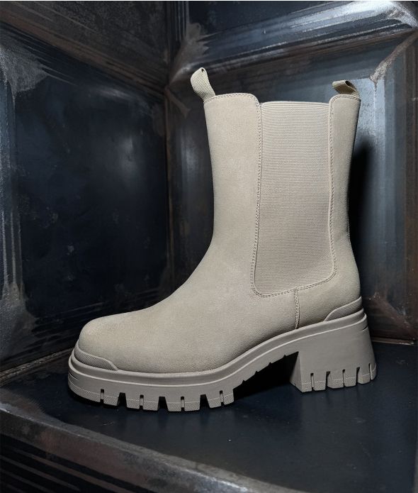 DIANA BOOTS BOOTS, BEIGE